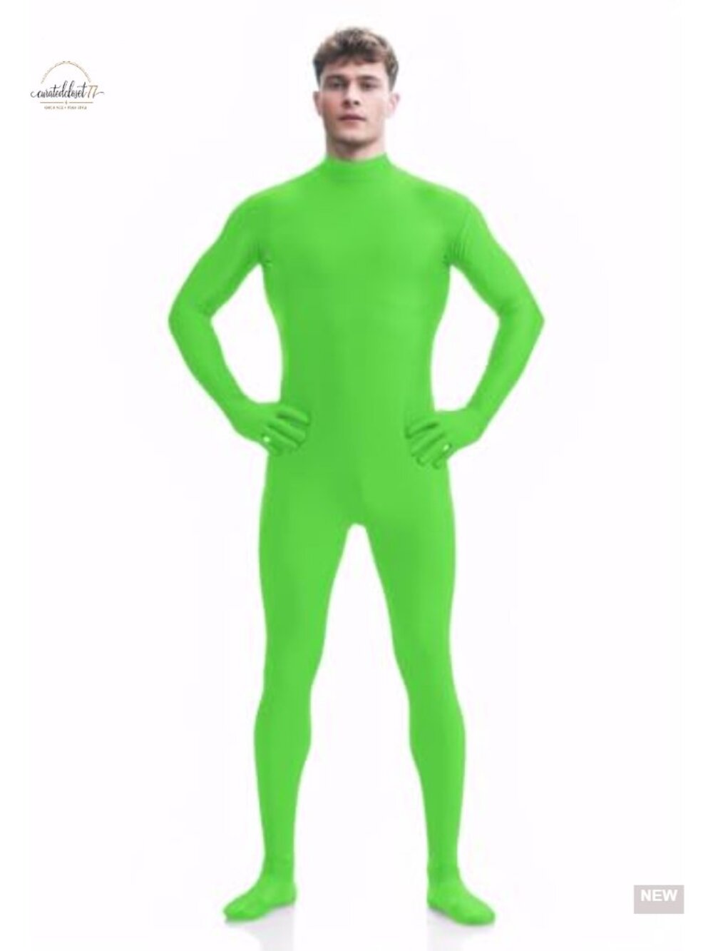Headless Bodysuit Costume Back Zipper Spandex Stretchy Zentai Skin Suit